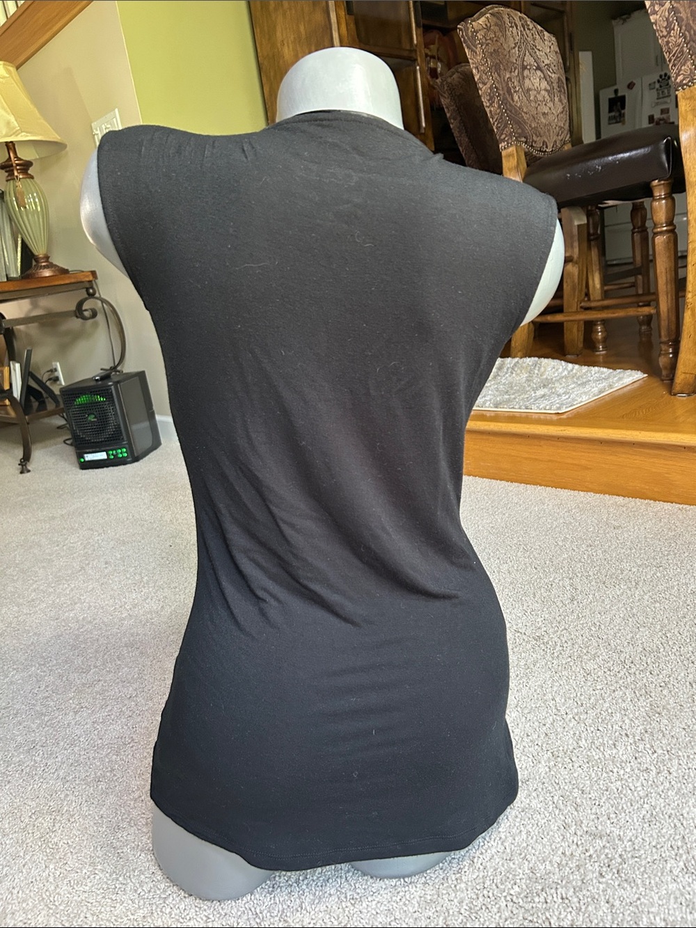 INC INTERNATIONAL BLACK TANK TOP - Picture 3 of 4